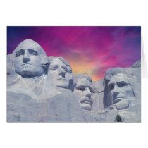 Mount Rushmore, South Dakota, USA Presidents cards