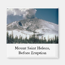 Mount Saint Helens - Pre-Eruption Fridge Magnets