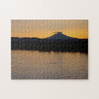 Mount Shasta Sunset Jigsaw Puzzles
