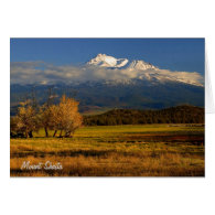 MOUNT SHASTA WITH FALL COLORS card