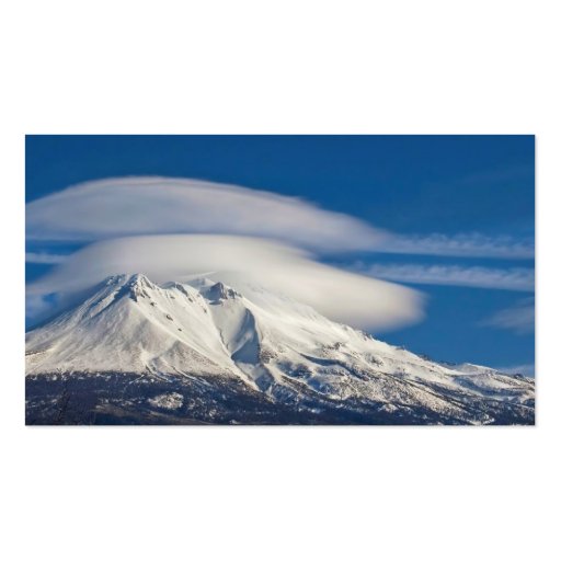 ~ Mount Shasta's Lenticulars ~ Business Card Template