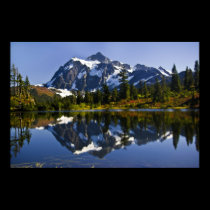Mount Shuksan and Picture Lake poster posters