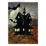 Mount Spooky Haunted Horror Art BLANK Stationary Greeting Card