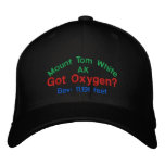 Mount Tom White Alaska Elevation Cap Baseball Cap