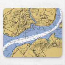 Mount Vernon, VA Nautical Chart Mousepad