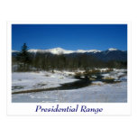 Mount Washington Presidential Range Winter Post Card