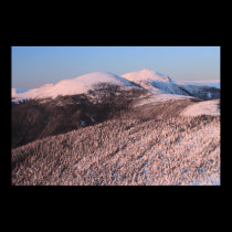 Mount Washington Presidential Range Winter Sunset posters
