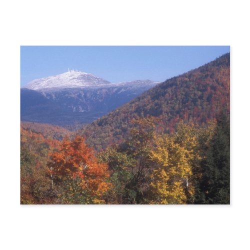 Mount Washington Snow Foliage postcard