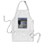 Mountain and whitewashed building, Lindos, Rhodes, Apron
