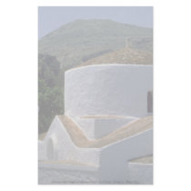 Mountain and whitewashed building, Lindos, Rhodes, Stationery Paper