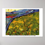 Mountain At Sunrise-Landscape By Vincent Van Gogh Poster