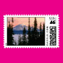 Mountain at Sunrise Stamp Mountain at Sunrise Stamp