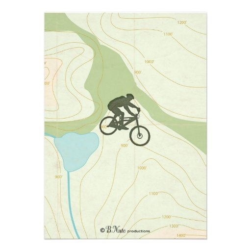 Mountain Bike - Bike Party Invitation