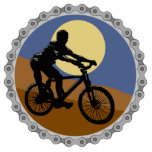 mountain bike chain sprocket design acrylic cut out