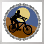 mountain bike chain sprocket design print