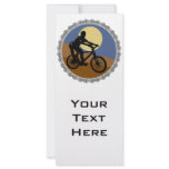 mountain bike chain sprocket design personalized rack card