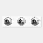 mountain bike chain sprocket grayscale bumper stickers
