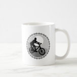 mountain bike chain sprocket grayscale coffee mug