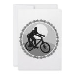mountain bike chain sprocket grayscale custom invite
