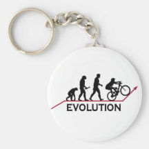 Mountain Bike Evolution Key Chain