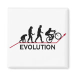 Mountain Bike Evolution Fridge Magnet