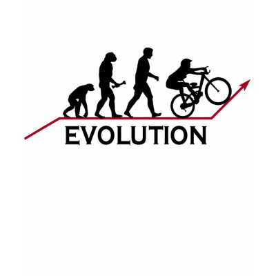 Mountain Bike Evolution t-shirt by sports_tshirts