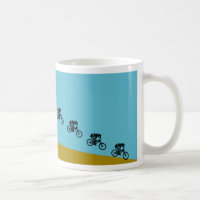 Mountain bike jump cup coffee mug