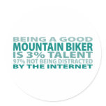 Mountain Biker 3% Talent Sticker