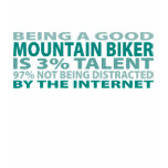 Mountain Biker 3% Talent Tee Shirts