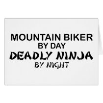 Mountain Biker Deadly Ninja by Night Cards