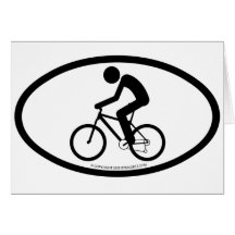 Mountain-Biker Greeting Cards