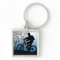 Mountain Biker Key Chains