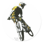 Mountain Biker v.1 Round Sticker