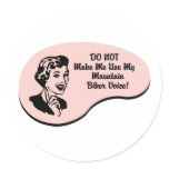 Mountain Biker Voice Stickers