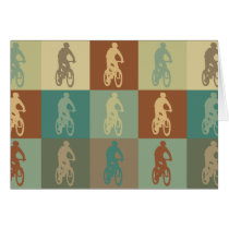 Mountain Biking Pop Art Greeting Card