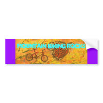 Mountain Biking Rocks Bumper Stickers