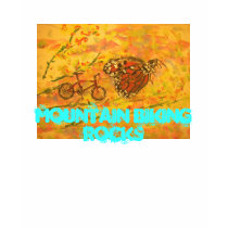 Mountain Biking Rocks T-shirts