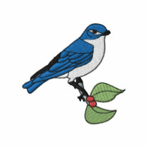 Mountain Bluebird embroidered shirts