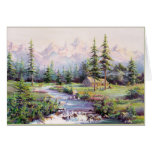 MOUNTAIN CABIN by SHARON SHARPE Card
