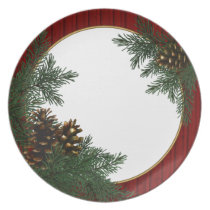 Mountain Cabin Forest Dinnerware Party Plates