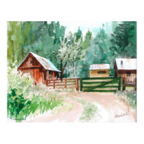 "Mountain Cabin" Poster posters