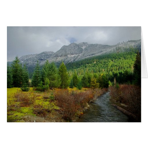 Mountain card with quote