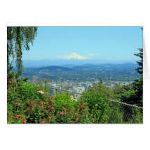 Mountain City Scenic, Portland, OR Greeting Card