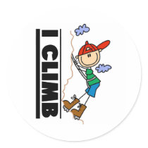 Mountain Climber I Climb  stickers