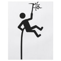 mountain climber icon flyers