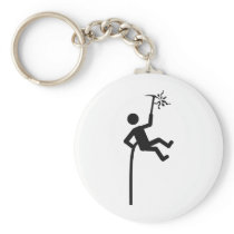 mountain climber icon key chains