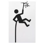 mountain climber icon stationery