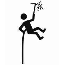 mountain climber icon t-shirts