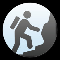 mountain climbing sport stickers