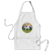 Mountain Country - White Arabian Horse aprons